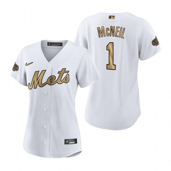 Personalized Women’s Jeff Mcneil New York Mets 2022 MLB All-Star Game White Stitched Jersey