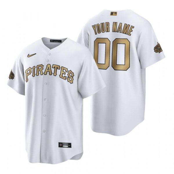 Personalized Men’s Cool Base Pittsburgh Pirates 2022 MLB All-Star Game White Stitched Jersey