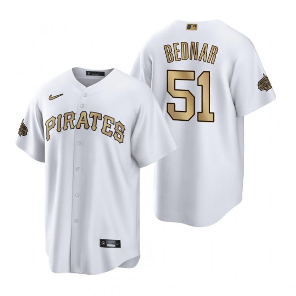 Personalized Men’s Cool Base Pirates David Bednar Pittsburgh Pirates 2022 MLB All-Star Game White Stitched Jersey