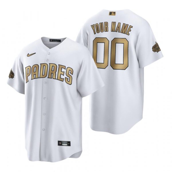 Personalized Men’s Cool Base San Diego Padres 2022 MLB All-Star Game White Stitched Jersey