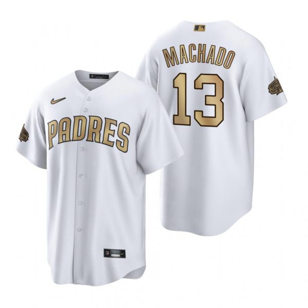 Personalized Men’s Cool Base Manny Machado San Diego Padres 2022 MLB All-Star Game White Stitched Jersey