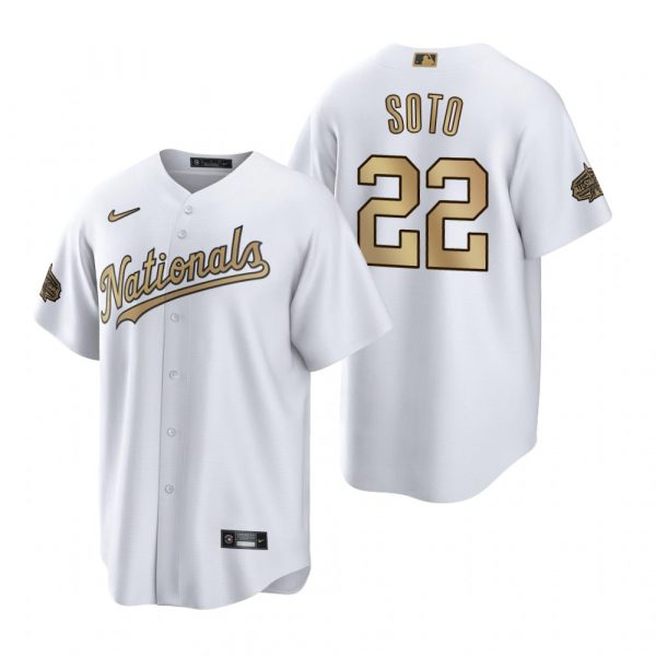Personalized Men’s Cool Base Juan Soto Washington Nationals 2022 MLB All-Star Game White Stitched Jersey