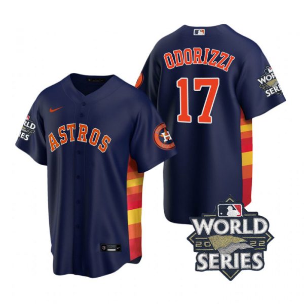 Personalized Men’s Houston Astros Jake Odorizzi 2022 World Series Navy Alternate Stitched Jersey
