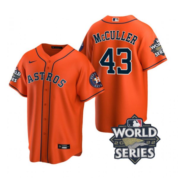 Personalized Men’s Houston Astros Lance Mccullers 2022 World Series Orange Alternate Stitched Jersey