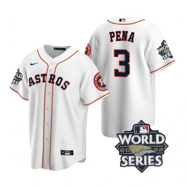 Personalized Men’s Houston Astros Jeremy Pena 2022 World Series White Home Stitched Jersey