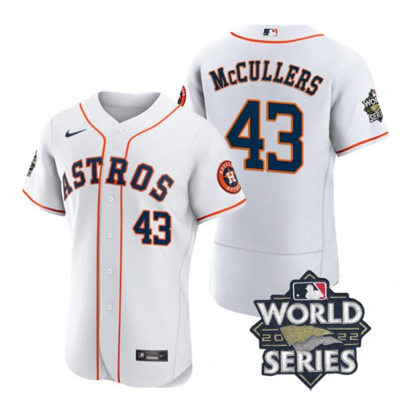 Personalized Men’s Lance Mccullers Houston Astros 2022 World Series Stitched Jersey White