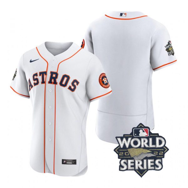 Personalized Men’s Houston Astros 2022 World Series Stitched Jersey White