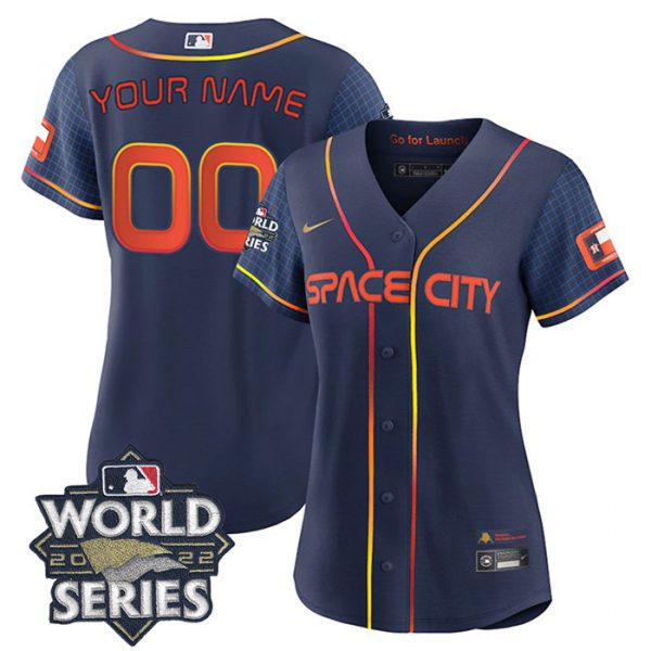 Personalized Women’s Houston Astros 2022 World Series Space City Connect Stitched Jersey