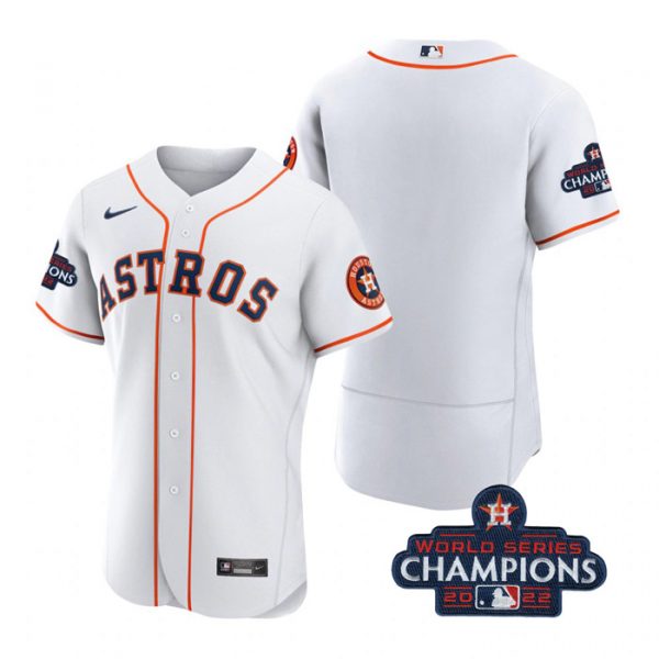 Personalized Men’s Houston Astros 2022 World Series Champions Stitched White Jersey
