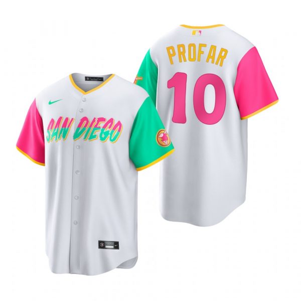 Personalized Youth San Diego Padres Jurickson Profar White City Connect Stitched Jersey