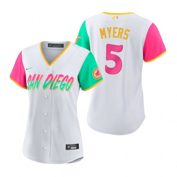 Personalized Women’s San Diego Padres Wil Myers White City Connect Stitched Jersey