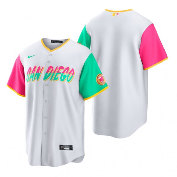 Personalized Men’s Cool Base San Diego Padres White City Connect Stitched Jersey