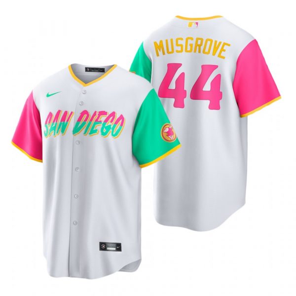 Personalized Men’s Cool Base San Diego Padres Joe Musgrove White City Connect Stitched Jersey
