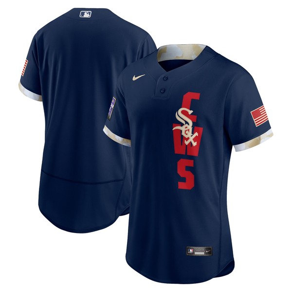 Personalized Men’s – Flex Base Chicago White Sox 2021 MLB All-Star Navy Jersey Worn In-Game – Stitched