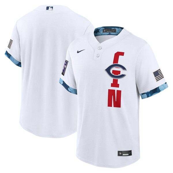 Personalized Men’s – Cool Base Cincinnati Reds 2021 MLB All-Star White Jersey Worn In-Game – Stitched