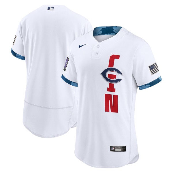 Personalized Men’s – Flex Base Cincinnati Reds 2021 MLB All-Star White Jersey Worn In-Game – Stitched