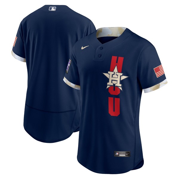 Personalized Men’s – Flex Base Houston Astros 2021 MLB All-Star Navy Jersey Worn In-Game – Stitched