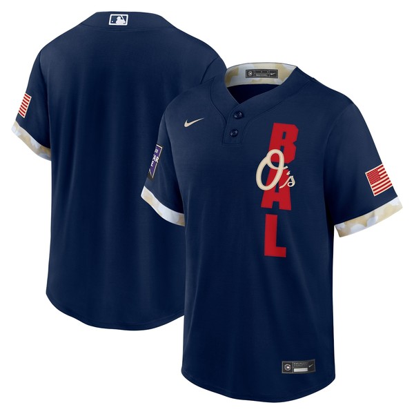 Personalized Men’s – Cool Base Baltimore Orioles 2021 MLB All-Star Navy Jersey Worn In-Game – Stitched