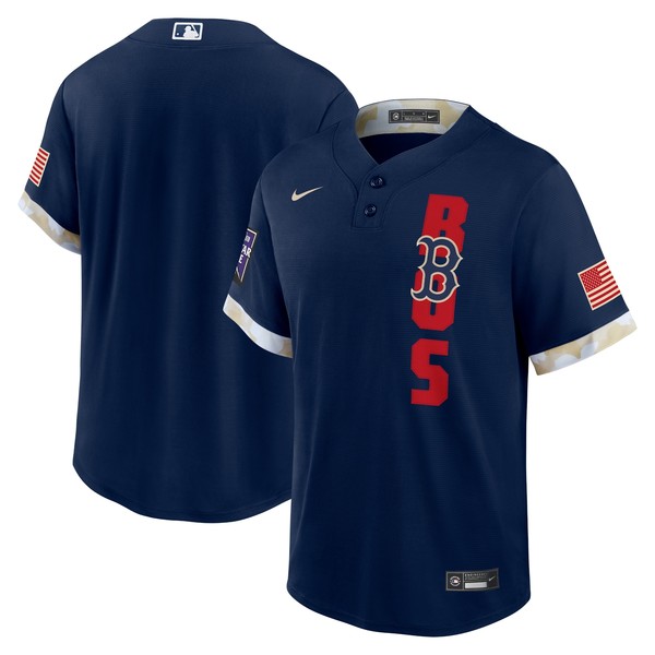Personalized Men’s – Cool Base Boston Red Sox 2021 MLB All-Star Navy Jersey Worn In-Game – Stitched
