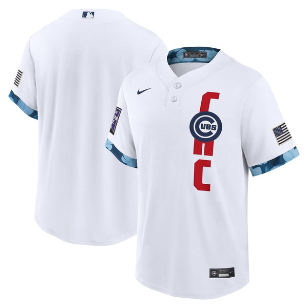 Personalized Men’s – Cool Base Chicago Cubs 2021 MLB All-Star White Jersey Worn In-Game – Stitched