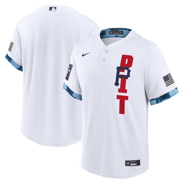 Personalized Men’s – Cool Base Pittsburgh Pirates 2021 MLB All-Star White Jersey Worn In-Game – Stitched