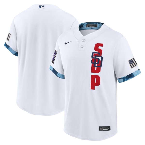 Personalized Men’s – Cool Base San Diego Padres 2021 MLB All-Star White Jersey Worn In-Game – Stitched