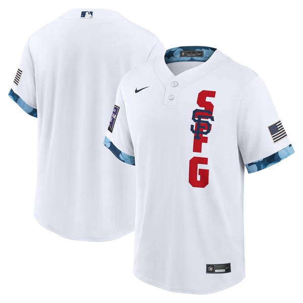 Personalized Men’s – Cool Base San Francisco Giants 2021 MLB All-Star White Jersey Worn In-Game – Stitched