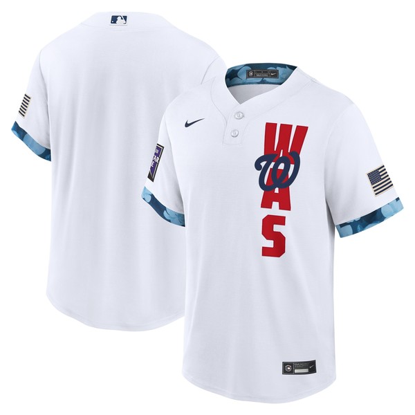 Personalized Men’s – Cool Base Washington Nationals 2021 MLB All-Star White Jersey Worn In-Game – Stitched