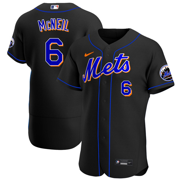 Personalized Men’s – Flex Base New York Mets Jeff McNeil Black Throwback Jersey – Stitched