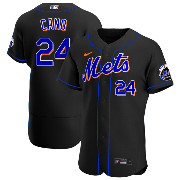 Personalized Men’s – Flex Base New York Mets Robinson Cano Black Throwback Jersey – Stitched