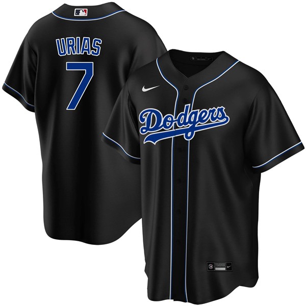 Personalized Men’s – Cool Base Julio Urías Los Angeles Dodgers Black Fashion Jersey Stitched