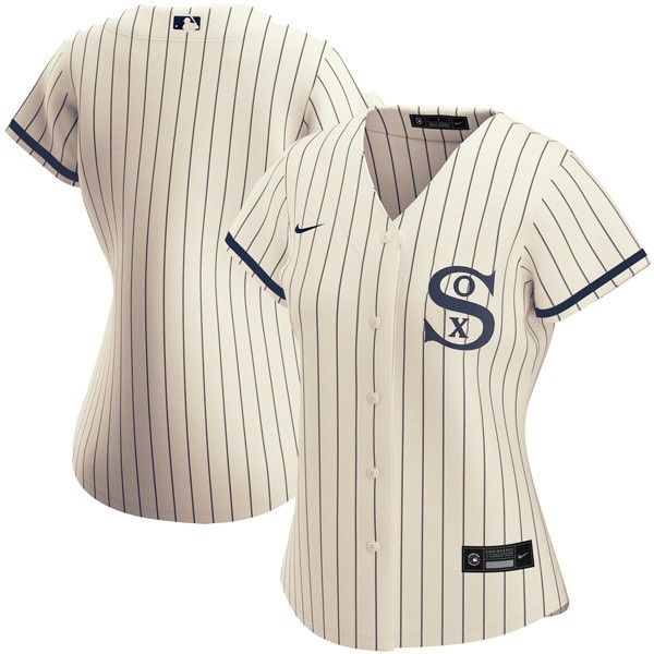 Personalized Women Chicago White Sox Blank Field of Dreams Throwback Jersey Stitched