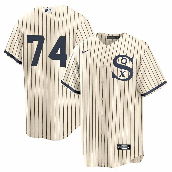 Personalized Men’s – Cool Base Chicago White Sox #74 Eloy Jimenez Field of Dreams Throwback Jersey Stitched