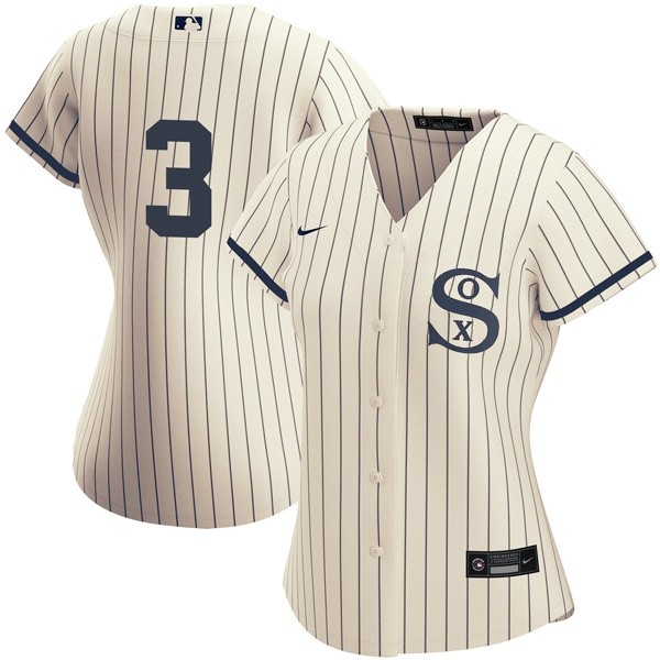 Personalized Women Chicago White Sox #3 Harold Baines Field of Dreams Throwback Jersey Stitched