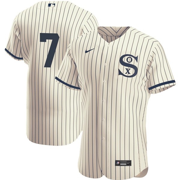 Personalized Men’s – Flex Base Chicago White Sox #7 Tim Anderson Field of Dreams Throwback Jersey Stitched