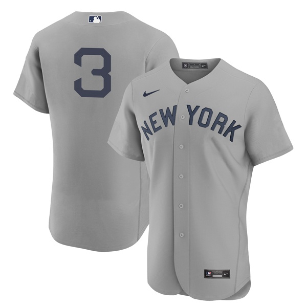 Personalized Men’s – Flex Base New York Yankees #3 Babe Ruth Field of Dreams Throwback Jersey Stitched