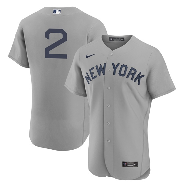 Personalized Men’s – Flex Base New York Yankees #2 Derek Jeter Field of Dreams Throwback Jersey Stitched