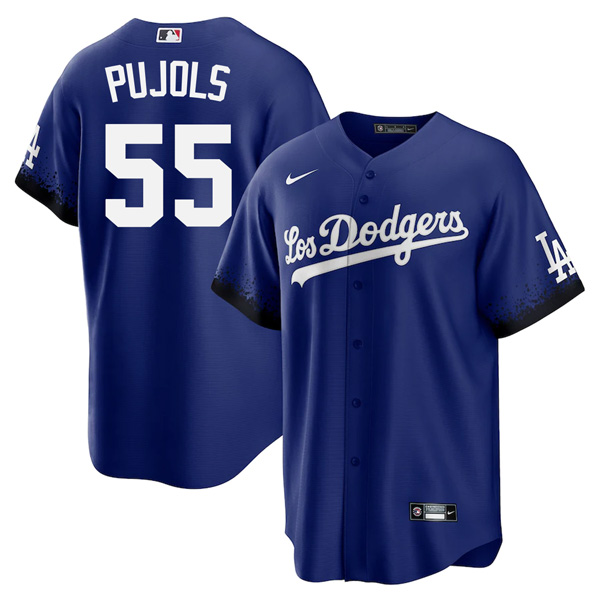Personalized Men’s – Cool Base Albert Pujols Los Angeles Dodgers 2021 City Connect Stitched Jersey