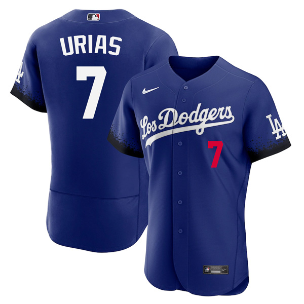 Personalized Men’s – Flex Base Julio Urias Los Angeles Dodgers 2021 City Connect Stitched Jersey