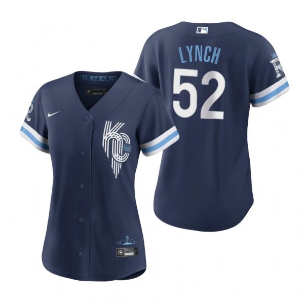 Personalized Women Kansas City Royals Daniel Lynch Navy 2022 City Connect Stitched Jersey