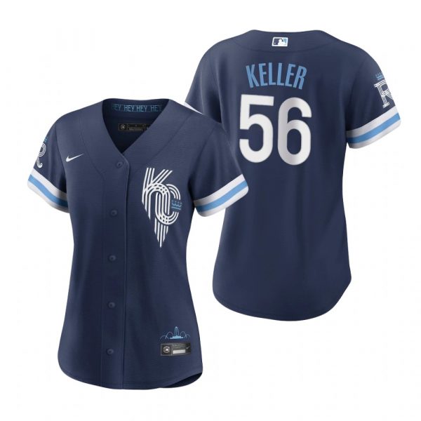 Personalized Women Kansas City Royals Brad Keller Navy 2022 City Connect Stitched Jersey