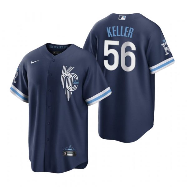 Personalized Men’s – Cool Base Kansas City Royals Brad Keller Navy 2022 City Connect Stitched Jersey
