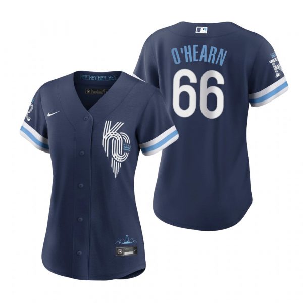 Personalized Women Kansas City Royals Ryan O’Hearn Navy 2022 City Connect Stitched Jersey
