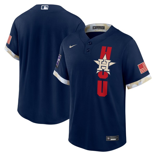 Personalized Youth Houston Astros 2021 MLB All-Star Navy Jersey Worn In-Game – Stitched