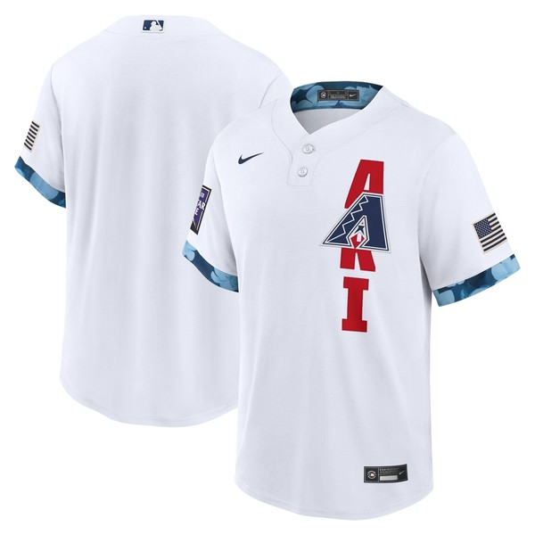 Personalized Youth Arizona Diamondbacks 2021 MLB All-Star White Jersey Worn In-Game – Stitched