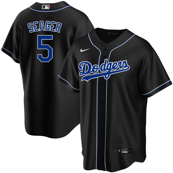 Personalized Youth Corey Seager Los Angeles Dodgers Black Fashion Jersey Stitched