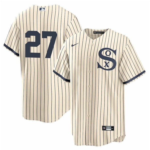 Personalized Youth Chicago White Sox #27 Lucas Giolito Field of Dreams Throwback Jersey Stitched