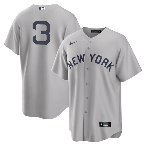 Personalized Youth New York Yankees #3 Babe Ruth Field of Dreams Throwback Jersey Stitched