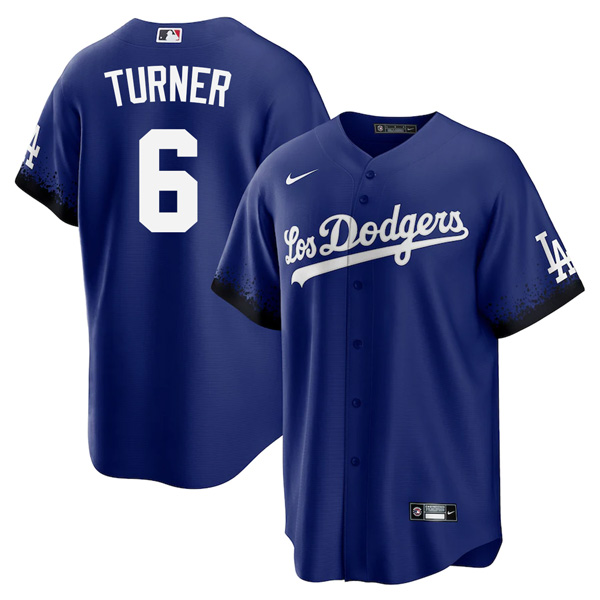 Personalized Youth Trea Turner Los Angeles Dodgers 2021 City Connect Stitched Jersey