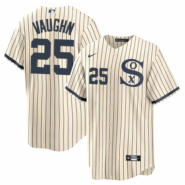 Personalized Men’s Chicago White Sox #25 Andrew Vaughn Field of Dreams Throwback Limited Edition Jersey Stitched